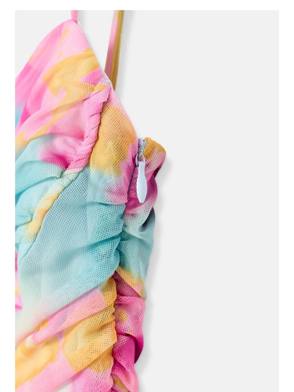 Zara Pastel Tie-Dye Slip Midi Dress - Pink, Yellow, Blue - Picture 7 of 10